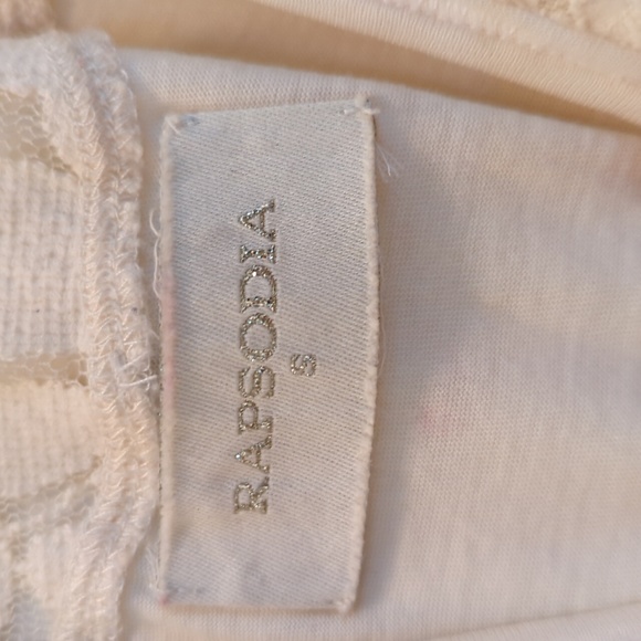 Rapsodia Racerback Tank with Lace, Size S - Picture 7 of 7